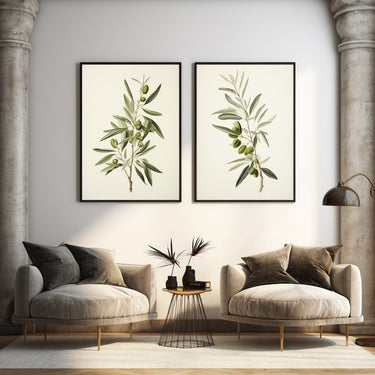 olive tree branch painting
